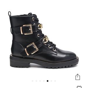 DSW London Rag Combat Boots size 8